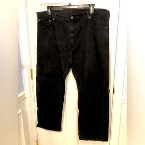 Levi’s men’s 569 black jeans. 42x30. Loose straight